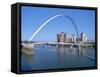 Millennium Bridge and Baltic Art Gallery, Gateshead, Tyne and Wear-Peter Thompson-Framed Stretched Canvas