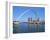 Millennium Bridge and Baltic Art Gallery, Gateshead, Tyne and Wear-Peter Thompson-Framed Photographic Print