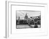 Millennium Bridge and St. Paul's Cathedral - City of London - UK - England - United Kingdom-Philippe Hugonnard-Framed Photographic Print