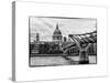 Millennium Bridge and St. Paul's Cathedral - City of London - UK - England - United Kingdom-Philippe Hugonnard-Stretched Canvas