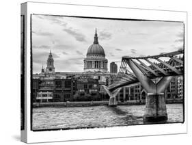 Millennium Bridge and St. Paul's Cathedral - City of London - UK - England - United Kingdom-Philippe Hugonnard-Stretched Canvas