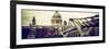 Millennium Bridge and St. Paul's Cathedral - City of London - UK - England - United Kingdom-Philippe Hugonnard-Framed Photographic Print