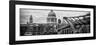 Millennium Bridge and St. Paul's Cathedral - City of London - UK - England - United Kingdom-Philippe Hugonnard-Framed Photographic Print