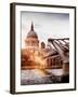 Millennium Bridge and St. Paul's Cathedral - City of London - UK - England - United Kingdom-Philippe Hugonnard-Framed Photographic Print