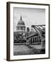 Millennium Bridge and St. Paul's Cathedral - City of London - UK - England - United Kingdom-Philippe Hugonnard-Framed Photographic Print