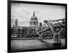 Millennium Bridge and St. Paul's Cathedral - City of London - UK - England - United Kingdom-Philippe Hugonnard-Framed Photographic Print