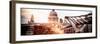 Millennium Bridge and St. Paul's Cathedral - City of London - UK - England - United Kingdom-Philippe Hugonnard-Framed Photographic Print