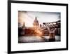 Millennium Bridge and St. Paul's Cathedral - City of London - UK - England - United Kingdom-Philippe Hugonnard-Framed Art Print