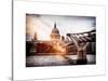 Millennium Bridge and St. Paul's Cathedral - City of London - UK - England - United Kingdom-Philippe Hugonnard-Stretched Canvas