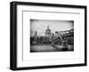 Millennium Bridge and St. Paul's Cathedral - City of London - UK - England - United Kingdom-Philippe Hugonnard-Framed Art Print