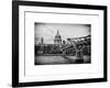 Millennium Bridge and St. Paul's Cathedral - City of London - UK - England - United Kingdom-Philippe Hugonnard-Framed Art Print