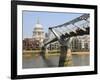 Millennium Bridge and St. Paul's Cathedral, London, England, United Kingdom, Europe-Amanda Hall-Framed Photographic Print