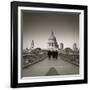 Millennium Bridge and St. Paul's Cathedral, London, England-Jon Arnold-Framed Photographic Print