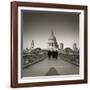 Millennium Bridge and St. Paul's Cathedral, London, England-Jon Arnold-Framed Photographic Print