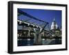 Millennium Bridge and St. Paul's, London, England-Alan Copson-Framed Photographic Print