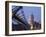 Millennium Bridge and St. Pauls Cathedral, Illuminated at Dusk, London, England, United Kingdom-Gavin Hellier-Framed Photographic Print