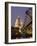 Millennium Bridge and St. Pauls Cathedral, Illuminated at Dusk, London, England, United Kingdom-Gavin Hellier-Framed Photographic Print