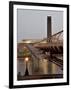 Millennium Bridge and Tate Modern, London, England, United Kingdom-Charles Bowman-Framed Photographic Print