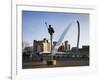 Millennium Bridge and the Baltic from the Quayside, Newcastle Upon Tyne, Tyne and Wear, England, Un-Mark Sunderland-Framed Photographic Print