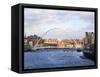 Millennium Bridge and the Baltic from the Swing Bridge, Newcastle Upon Tyne, Tyne and Wear, England-Mark Sunderland-Framed Stretched Canvas