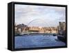 Millennium Bridge and the Baltic from the Swing Bridge, Newcastle Upon Tyne, Tyne and Wear, England-Mark Sunderland-Framed Stretched Canvas