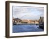 Millennium Bridge and the Baltic from the Swing Bridge, Newcastle Upon Tyne, Tyne and Wear, England-Mark Sunderland-Framed Photographic Print