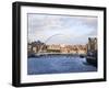 Millennium Bridge and the Baltic from the Swing Bridge, Newcastle Upon Tyne, Tyne and Wear, England-Mark Sunderland-Framed Photographic Print