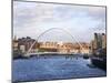 Millennium Bridge and the Baltic from the Swing Bridge, Newcastle Upon Tyne, Tyne and Wear, England-Mark Sunderland-Mounted Photographic Print