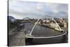 Millennium Bridge and Tyne Bridge Span the River Tyne-Stuart Forster-Stretched Canvas