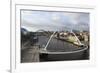 Millennium Bridge and Tyne Bridge Span the River Tyne-Stuart Forster-Framed Photographic Print