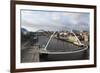 Millennium Bridge and Tyne Bridge Span the River Tyne-Stuart Forster-Framed Photographic Print
