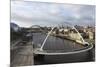 Millennium Bridge and Tyne Bridge Span the River Tyne-Stuart Forster-Mounted Photographic Print
