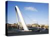 Millennium Bridge, Gateshead, Tyne and Wear, England, United Kingdom, Europe-Mark Sunderland-Stretched Canvas