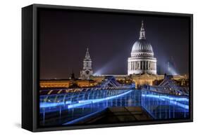 Millennium Bridge I-Giuseppe Torre-Framed Stretched Canvas