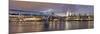 Millennium Bridge, St. Paul's Cathedral and River Thames, London, England, United Kingdom, Europe-Markus Lange-Mounted Photographic Print