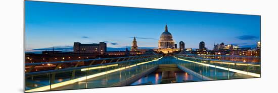 Millennium Bridge-Joseph Eta-Mounted Art Print