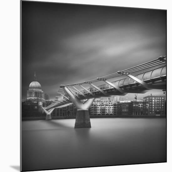 Millennium Bridge-Ahmed Thabet-Mounted Giclee Print