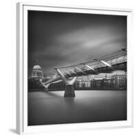 Millennium Bridge-Ahmed Thabet-Framed Giclee Print