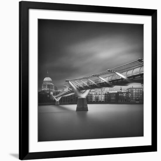 Millennium Bridge-Ahmed Thabet-Framed Giclee Print