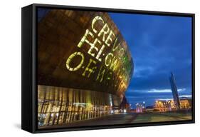 Millennium Centre, Cardiff Bay, Cardiff, Wales, United Kingdom, Europe-Billy Stock-Framed Stretched Canvas