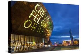 Millennium Centre, Cardiff Bay, Cardiff, Wales, United Kingdom, Europe-Billy Stock-Stretched Canvas