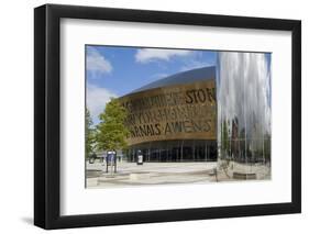 Millennium Centre, Cardiff, Wales (Cymru), United Kingdom-Charles Bowman-Framed Photographic Print