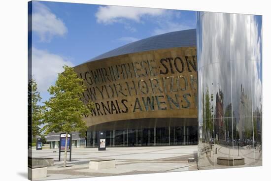 Millennium Centre, Cardiff, Wales (Cymru), United Kingdom-Charles Bowman-Stretched Canvas