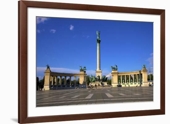 Millennium Monument, Heroes Square, Budapest, Hungary, Europe-Neil Farrin-Framed Photographic Print