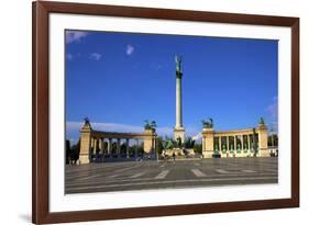 Millennium Monument, Heroes Square, Budapest, Hungary, Europe-Neil Farrin-Framed Photographic Print