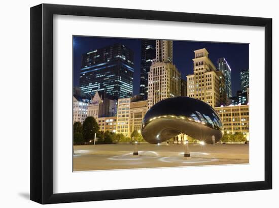 Millennium Park Chicago Cloud-null-Framed Art Print