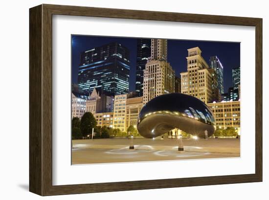 Millennium Park Chicago Cloud-null-Framed Art Print