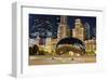 Millennium Park Chicago Cloud-null-Framed Art Print