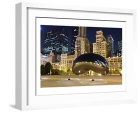 Millennium Park Chicago Cloud-null-Framed Art Print