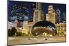 Millennium Park Chicago Cloud-null-Mounted Art Print